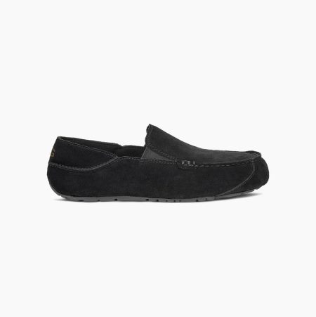 UGG Upshaw Black Slippers for Men (GHXR53479)
